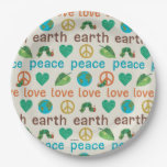 The Very Hungry Caterpillar Peace Love Earth Paper Plates