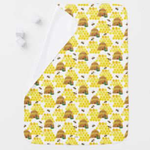 The Very Hungry Caterpillar Save the Bees Pattern Baby Blanket