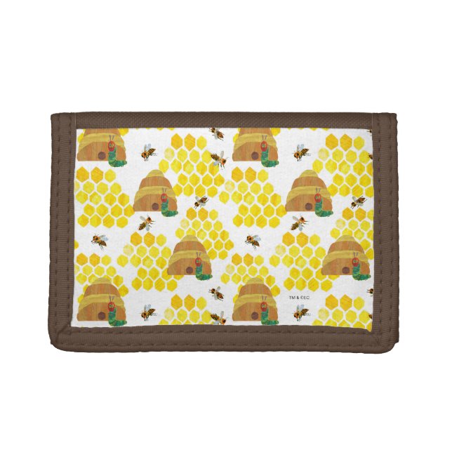 The Very Hungry Caterpillar Save the Bees Pattern Trifold Wallet (Front)