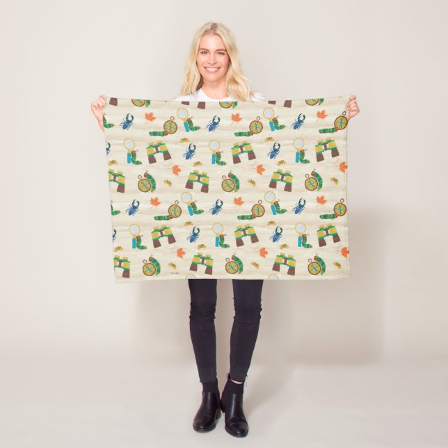 The Very Hungry Caterpillar Wildlife Expert Patter Fleece Blanket (In Situ)
