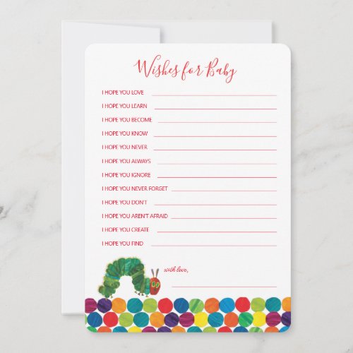 The Very Hungry Caterpillar Wishes for Baby Note Card