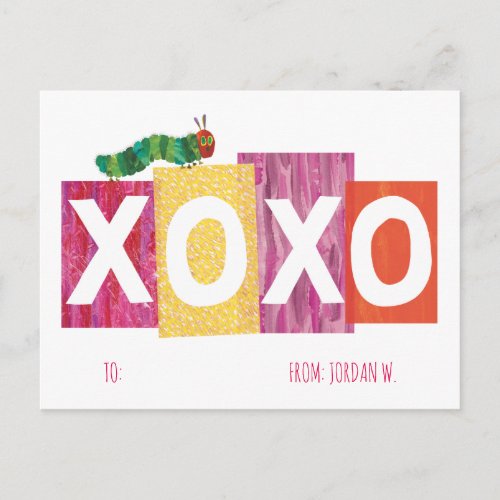 The Very Hungry Caterpillar  XOXO Holiday Postcard