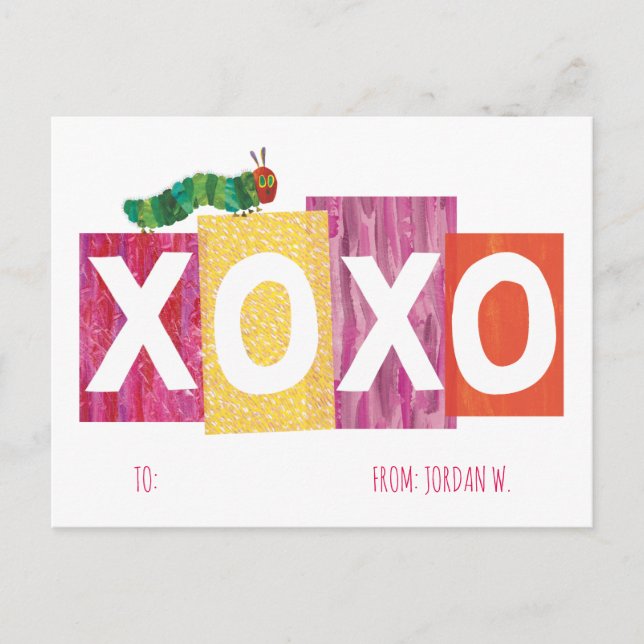 The Very Hungry Caterpillar | XOXO Holiday Postcard (Front)