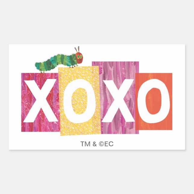 The Very Hungry Caterpillar | XOXO Rectangular Sticker (Front)