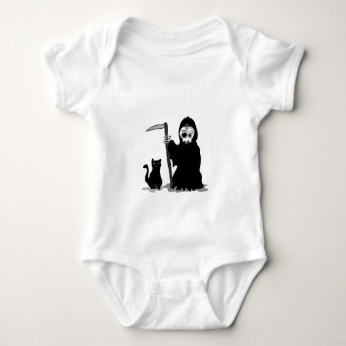 The very small death The little grim to reaper Baby Bodysuit