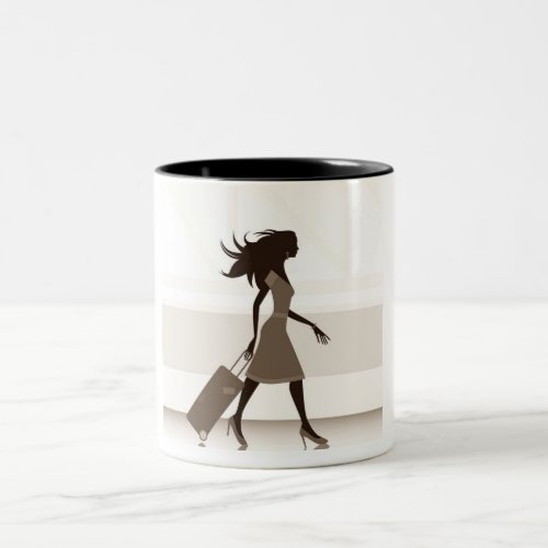 THE VERY SPECIAL BUSY SHOPPER Two_Tone COFFEE MUG