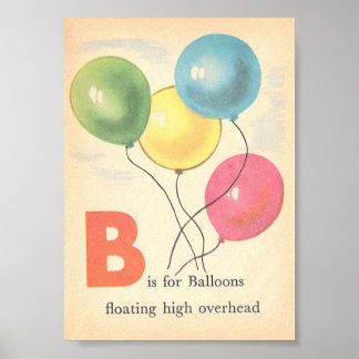 The Very Vintage Alphabet, Letter B Poster