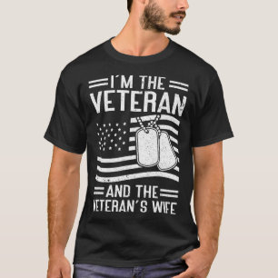 The Veteran and The Veteran's Wife Proud American T-Shirt