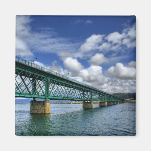 The Viana do Castelo Railroad Bridge Magnet (Front)