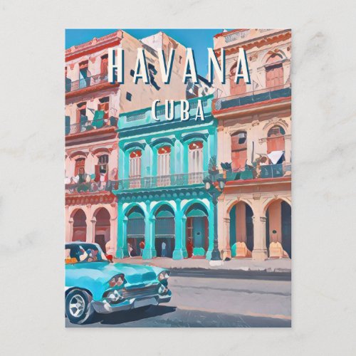 the vibrant atmosphere of Havana Postcard