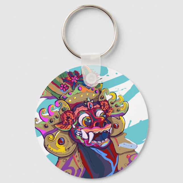 The Vibrant Barong by CRASHTHEKOI Keychain (Front)