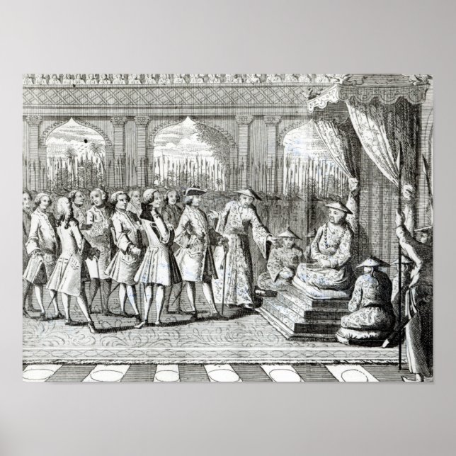 The Viceroy of Canton giving an audience Poster (Front)