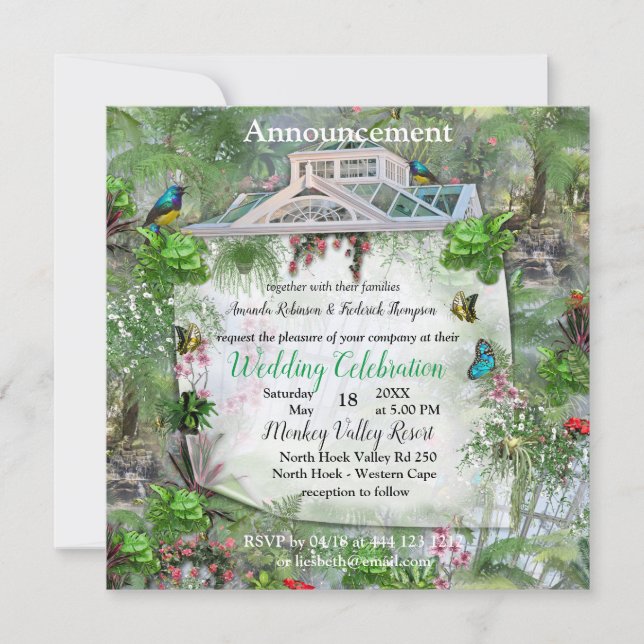 The Victorian Greenhouse Announcement (Front)