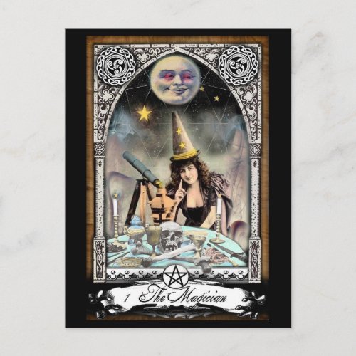 The Victorian Magician Tarot Card Postcard