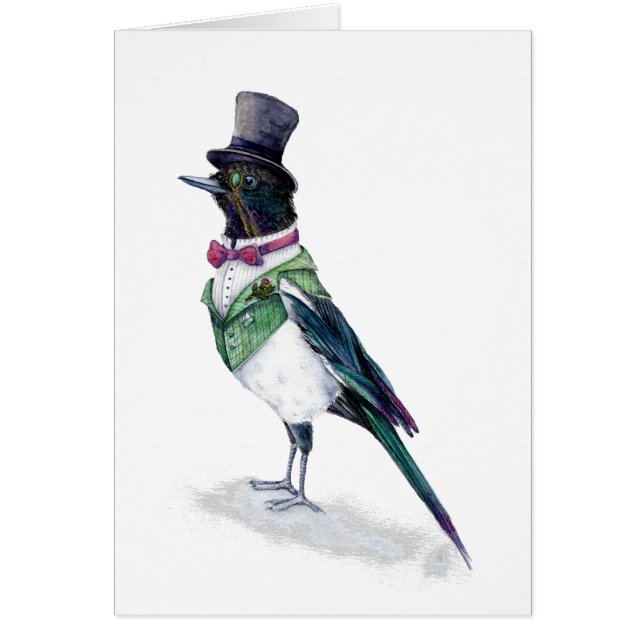The Victorian Magpie Bird Cards (Front)