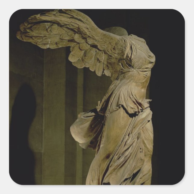 The Victory of Samothrace (Parian marble) (see als Square Sticker (Front)