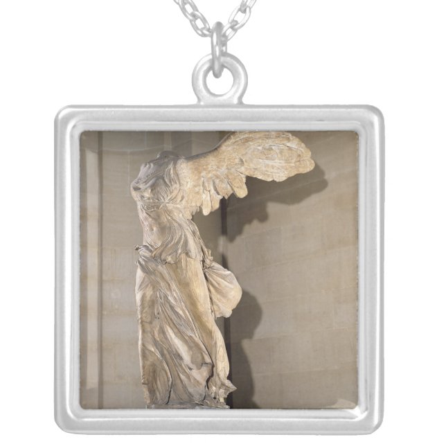 The Victory of Samothrace Silver Plated Necklace (Front)