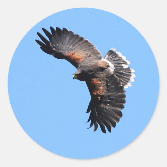 The view from above classic round sticker (Front)