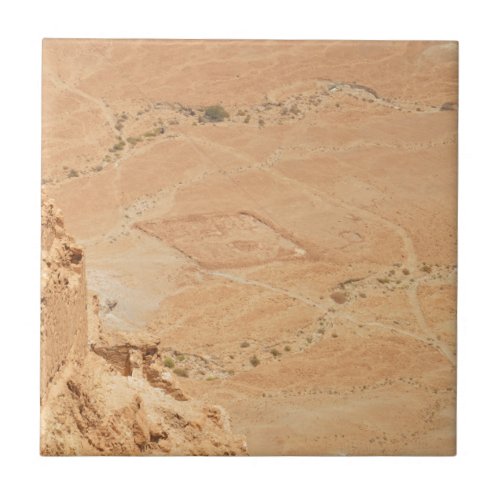 The View From Masada Ceramic Tile
