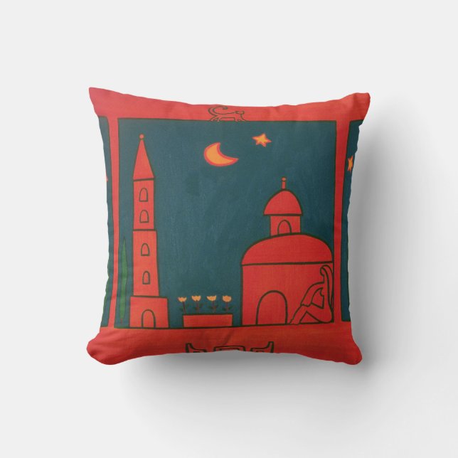 The View from Santo Spirito 2002 Throw Pillow (Front)