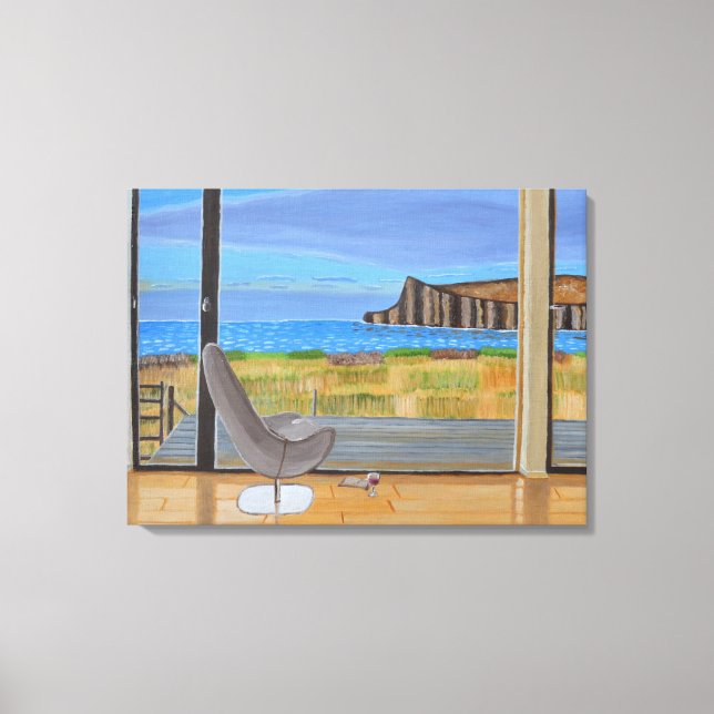 The View from the Window canvas art  (Front)