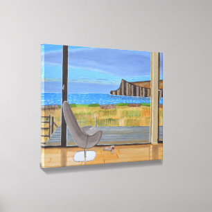 The View from the Window canvas art Canvas Photo Tile