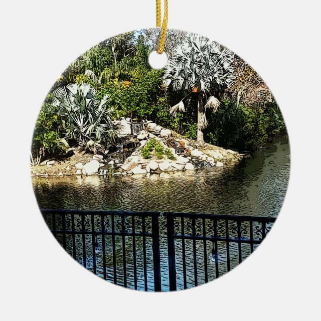 The View In Ponte Vedra Florida 1206 Ceramic Ornament (Front)