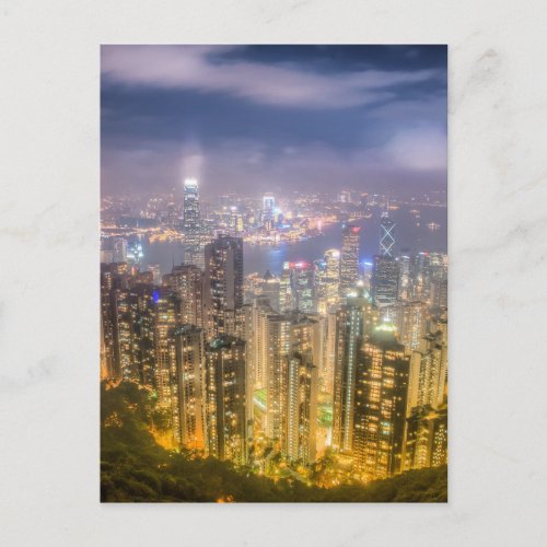 The view of Hong Kong from The Peak Postcard