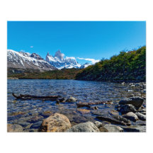 The view of Mount Fitzroy at Laguna Capri