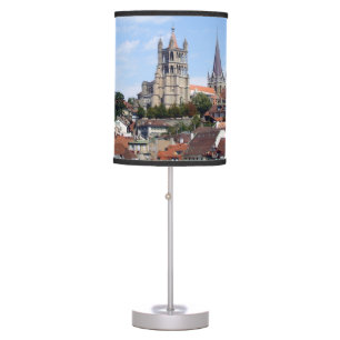 The view on Cathedral of Notre Dame ,Lausanne Table Lamp