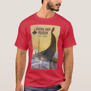 The Viking Ship Museum Travel Poster T-Shirt
