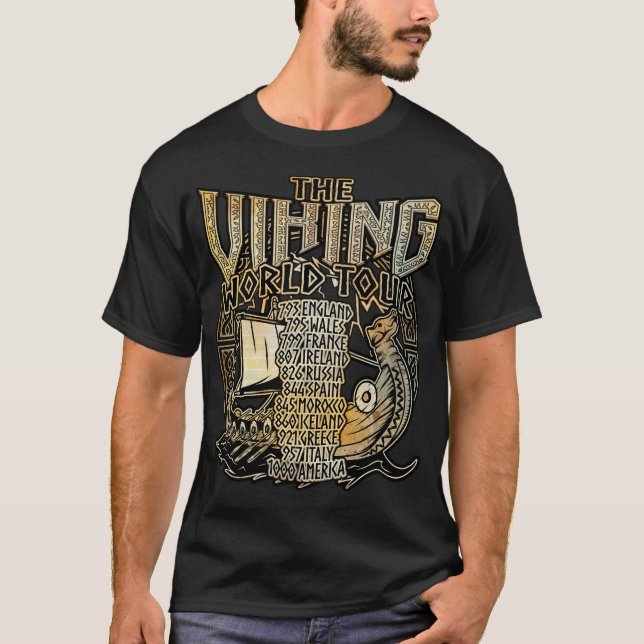 The Viking Ship World Tour T-Shirt (Front)