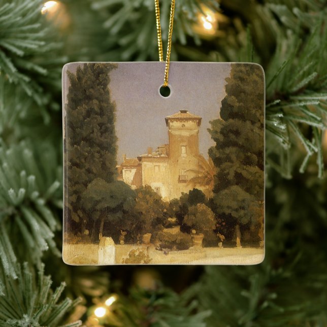 The Villa Malta, Rome by Lord Frederic Leighton Ceramic Ornament (Tree)