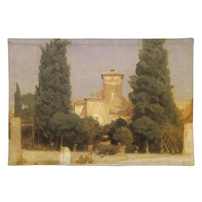 The Villa Malta, Rome by Lord Frederic Leighton Cloth Placemat (Front)