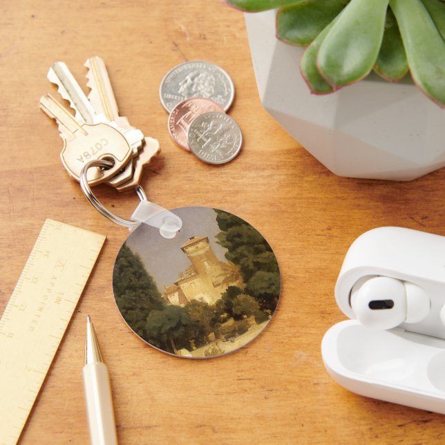 The Villa Malta, Rome by Lord Frederic Leighton Keychain (Desk)