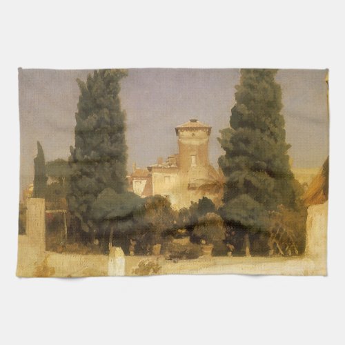 The Villa Malta Rome by Lord Frederic Leighton Kitchen Towel