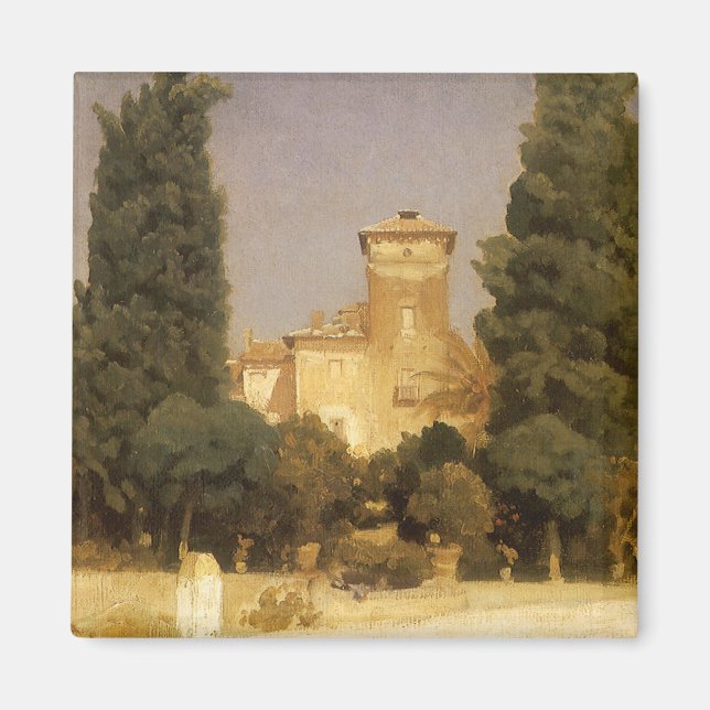 The Villa Malta, Rome by Lord Frederic Leighton Magnet (Front)