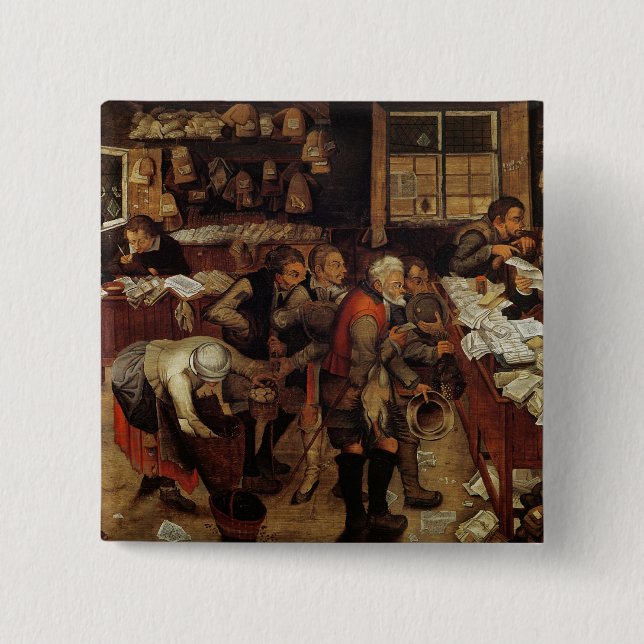 The Village Lawyer, 1621 Pinback Button (Front)