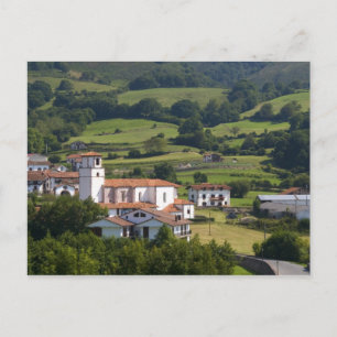 The village of Amaiur in the Baztan Valley of Postcard