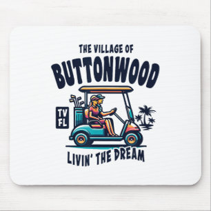 The Village Of Buttonwood Golf Cart Design Mouse Pad