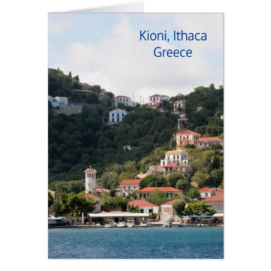 The village of Kioni on Ithaca, Greece (Front)