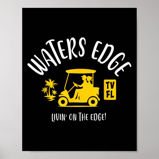 The Village Of Waters Edge Tv Fl Golf Cart Design  Poster (Front)
