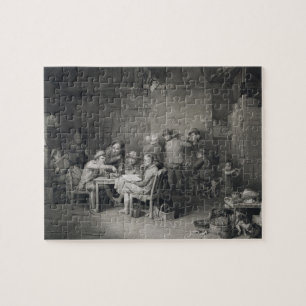 The Village Politicians, engraved by Abraham Raimb Jigsaw Puzzle