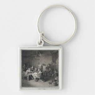 The Village Politicians, engraved by Abraham Raimb Keychain