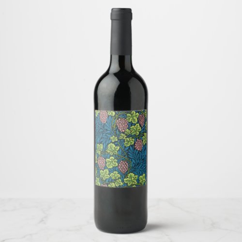 The Vine by William Morris Wine Label