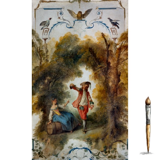 The Vineyard by Nicolas Lancret Tissue Paper (Creator Uploaded)