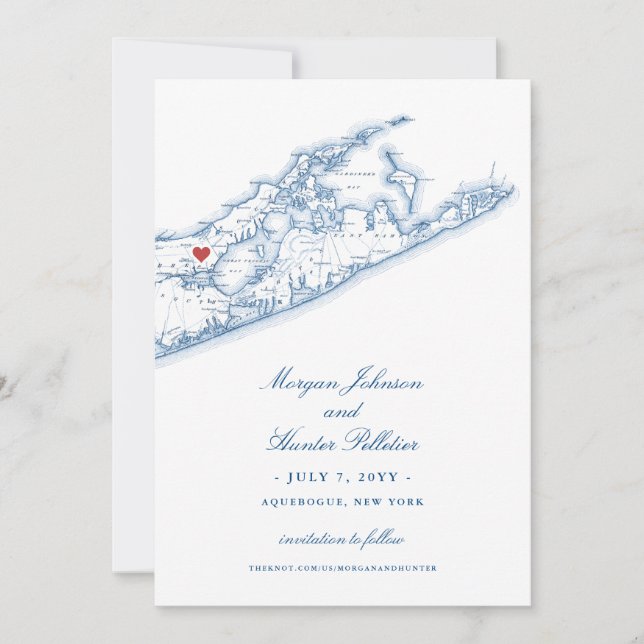The Vineyards at Aquebogue Elegant Wedding Save The Date (Front)