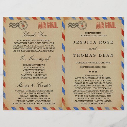 The Vintage Airmail Wedding Collection