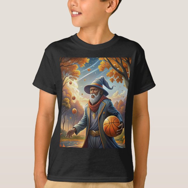 The Vintage Basketball Wizard T-Shirt (Front)