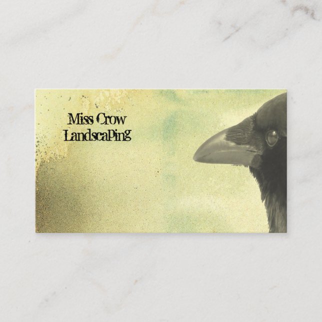 The Vintage Crow Business Card (Front)